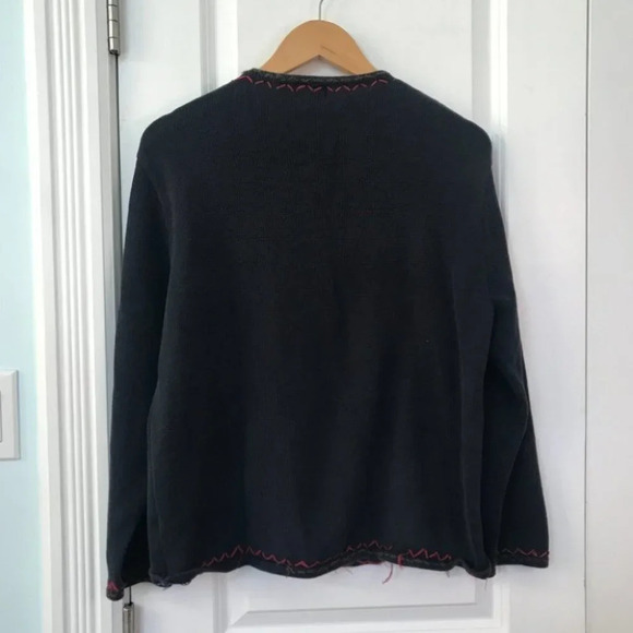 Vintage Tabi Floral Embroidered Granny  Zip Cardigan - Picture 10 of 13